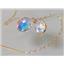 14k Gold Threader Earrings, Mercury Mist Topaz, E005