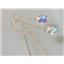 14k Gold Threader Earrings, Mercury Mist Topaz, E005