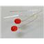 14k Gold Threader Earrings, Created Padparadscha Sapphire, E005