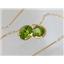 14k Gold Threader Earrings, Peridot, E005