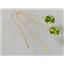 14k Gold Threader Earrings, Peridot, E005