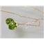 14k Gold Threader Earrings, Peridot, E005