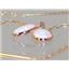 14k Gold Threader Earrings, Created White Opal, E005