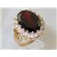 10K, 14K or 18K Gold Ladies Ring, Mozambique Garnet, R270