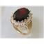 10K, 14K or 18K Gold Ladies Ring, Mozambique Garnet, R270
