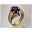 10K, 14K or 18K Men's Gold Ring, Amethyst, R234