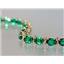 B002, Russian Nanocrystal Emerald, Gold Bracelet