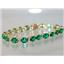 B002, Russian Nanocrystal Emerald, Gold Bracelet