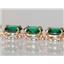 B002, Russian Nanocrystal Emerald, Gold Bracelet