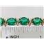 B002, Russian Nanocrystal Emerald, Gold Bracelet