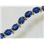 B002, Created Blue Sapphire Gold Bracelet
