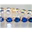 B002, Created Blue Sapphire Gold Bracelet