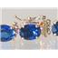 B002, Created Blue Sapphire Gold Bracelet