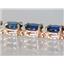 B002, Created Blue Sapphire Gold Bracelet