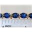 B002, Created Blue Sapphire Gold Bracelet