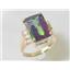 10K, 14K or 18K Gold Ladies Ring, Mystic Fire Topaz, R201