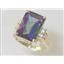 10K, 14K or 18K Gold Ladies Ring, Mystic Fire Topaz, R201