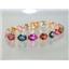 B003, Pink, Twilight & Mystic Topaz Gold Bracelet