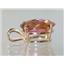 P080, Twilight Fire Topaz 14k Gold Pendant