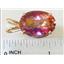 P080, Twilight Fire Topaz 14k Gold Pendant
