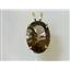 P080, Smoky Quartz 14k Gold Pendant