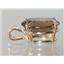P080, Smoky Quartz 14k Gold Pendant
