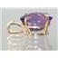 P084, Amethyst 14k Gold Pendant