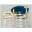 P084, London Blue Topaz 14k Gold Pendant