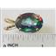 P084, Mystic Fire Topaz 14k Gold Pendant