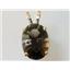 P084, Smoky Quartz 14k Gold Pendant