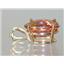 P084, Twilight Fire Topaz 14k Gold Pendant