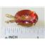 P084, Twilight Fire Topaz 14k Gold Pendant