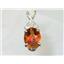 925 Sterling Silver Pendant, Twilight Fire Topaz, SP043