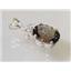 925 Sterling Silver Pendant, Smoky Quartz, SP043