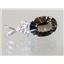 925 Sterling Silver Pendant, Smoky Quartz, SP043