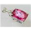 925 Sterling Silver Pendant, Pure Pink Topaz, SP042
