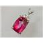925 Sterling Silver Pendant, Pure Pink Topaz, SP042