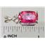 925 Sterling Silver Pendant, Pure Pink Topaz, SP042