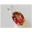 925 Sterling Silver Pendant, Twilight Fire Topaz, SP019