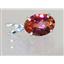925 Sterling Silver Pendant, Twilight Fire Topaz, SP019