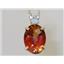 925 Sterling Silver Pendant, Twilight Fire Topaz, SP019