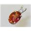 925 Sterling Silver Pendant, Twilight Fire Topaz, SP019