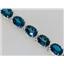 SB002, London Blue Topaz, 925 Sterling Silver Bracelet