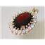 P270, Mozambique Garnet 14K Gold Pendant