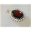 P270, Mozambique Garnet 14K Gold Pendant