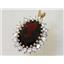 P270, Mozambique Garnet 14K Gold Pendant