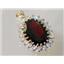 P270, Mozambique Garnet 14K Gold Pendant