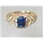 10K, 14K or 18K Gold Ladies Ring, Black Lab Opal, R113