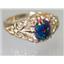 10K, 14K or 18K Gold Ladies Ring, Black Lab Opal, R113