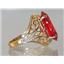 10K, 14K or 18K Gold Ladies Ring, Created Padparadscha Sapphire, R291
